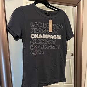 NWT J Crew Navy Champagne short sleeve t-shirt, size Small